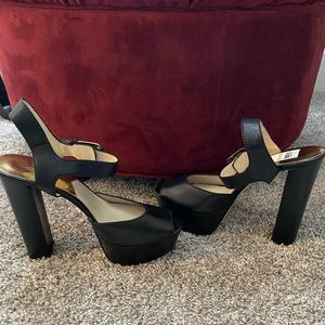 Michael Kors Peep Toe Platforms